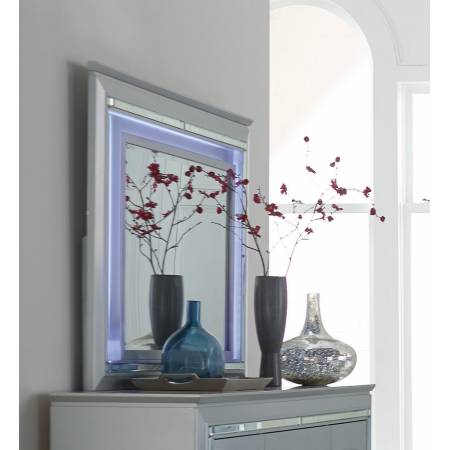 Allura Mirror, LED Lighting - Silver